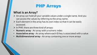 PHP Basic & Arrays | PPT
