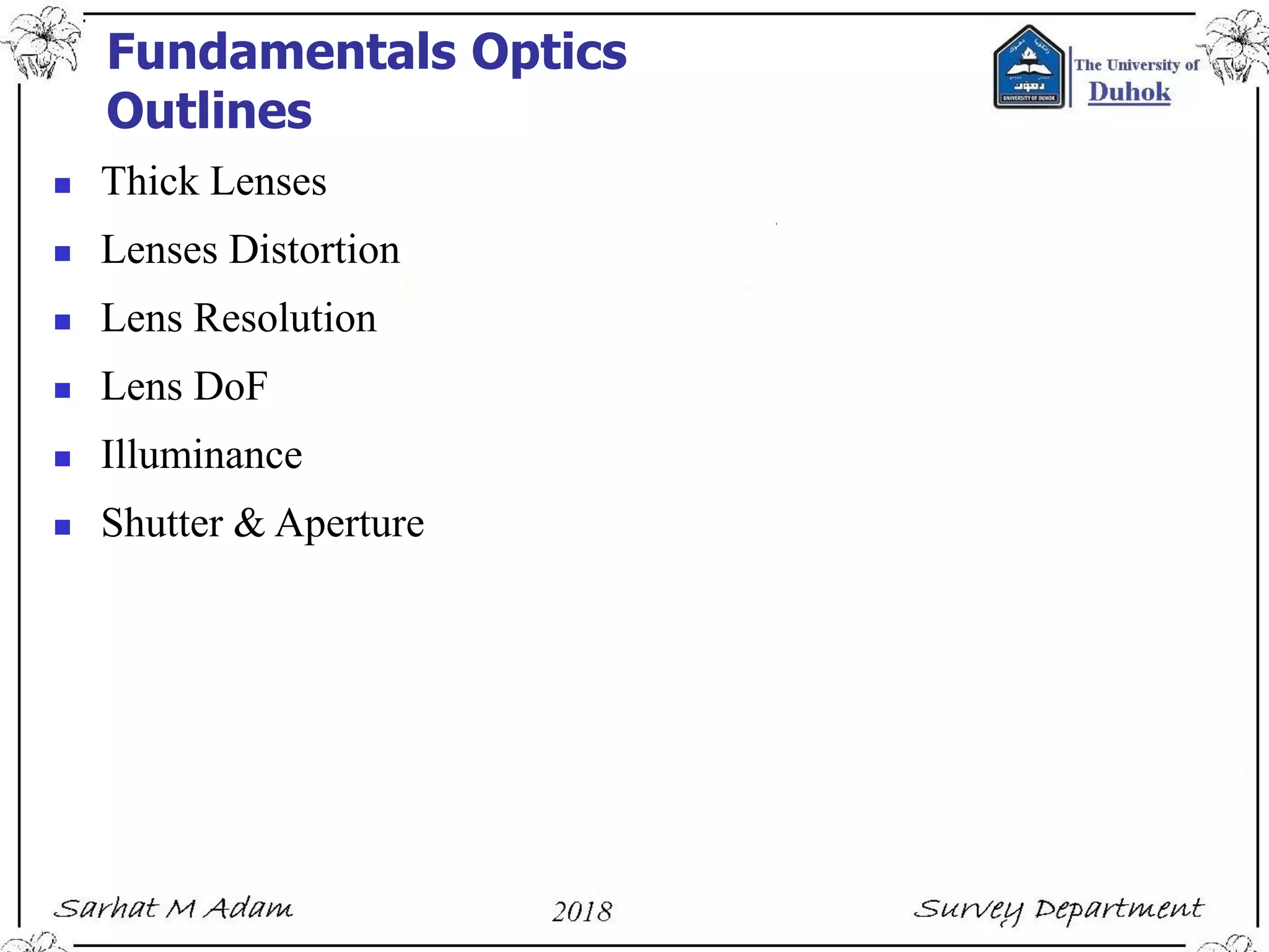 Lecture03: Fundamentals Optics | PDF