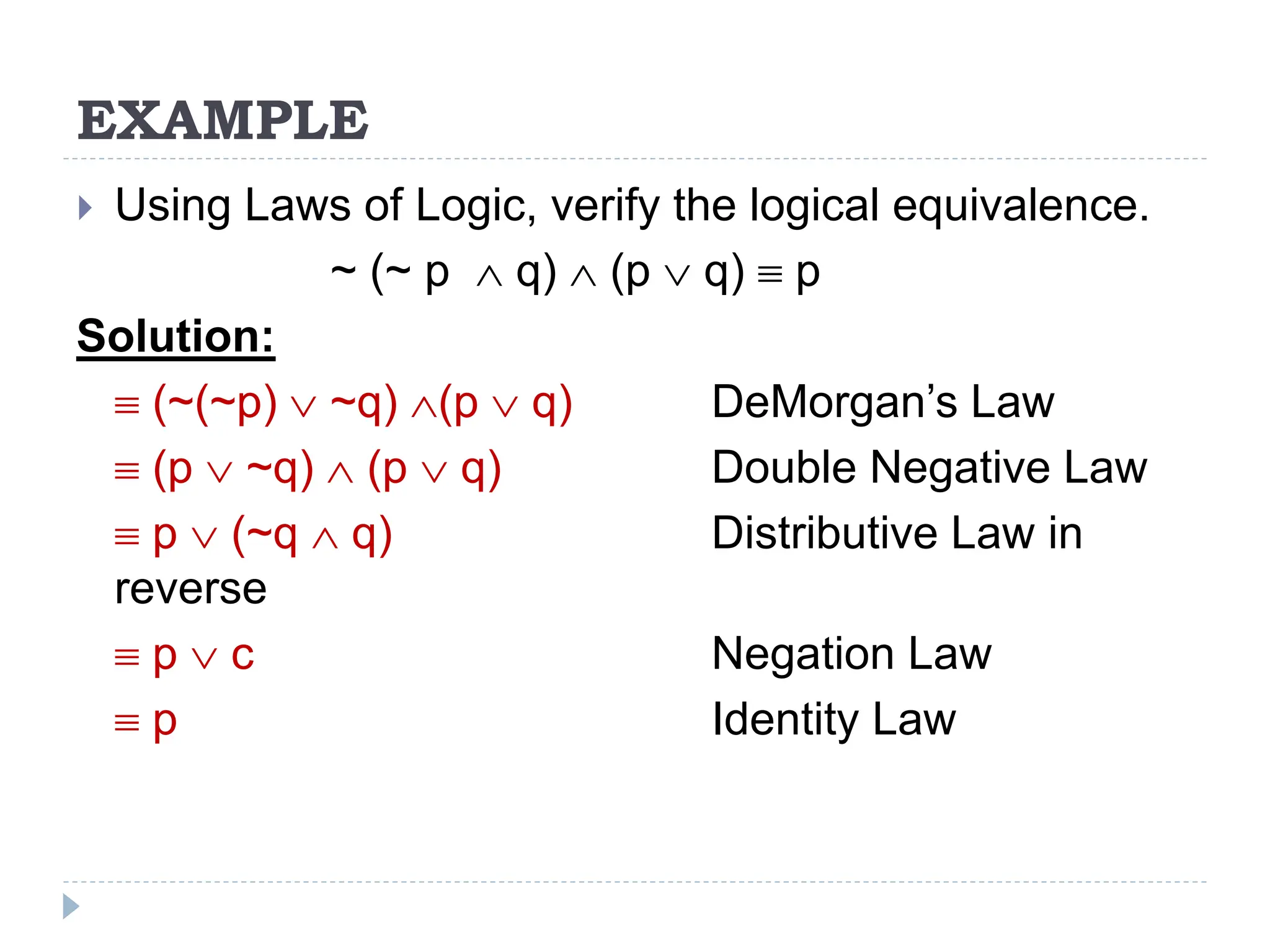 Laws of Logic in Discrete Structures and their applications | PPTX
