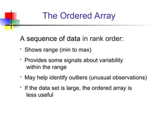 statistics analysis - topic 3 - describing data visually | PPT
