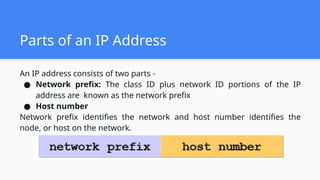 Computer Networks IP address and Masking | PPTX