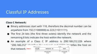 Computer Networks IP address and Masking | PPTX