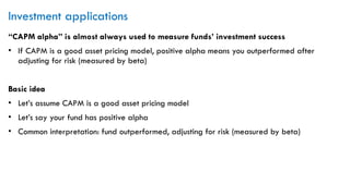 Lecture 03 - CAPM - Pre-lecture Foundation of Investment.pptx