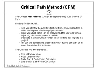 Comprehensive Critical Path Analysis Techniques for Engineering Design ...