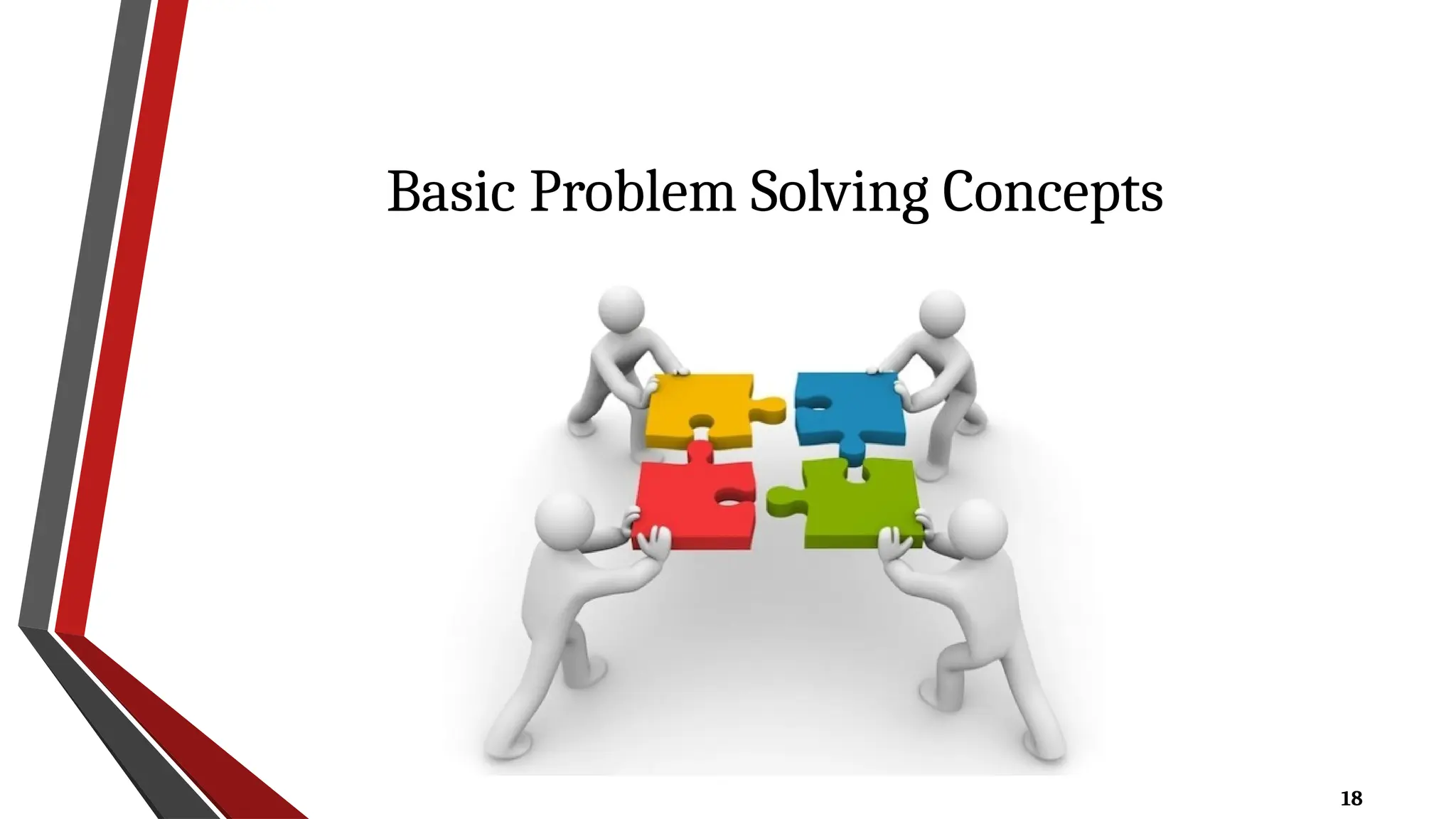 18
Basic Problem Solving Concepts
 