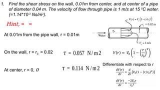 Lecture 3 of the fluid mechanics class 2024 | PPTX