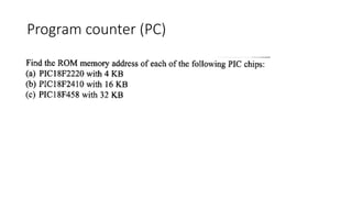 Program counter (PC)
 