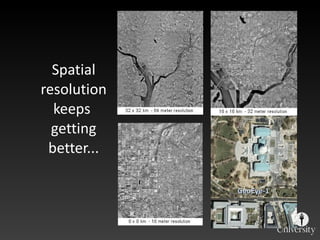 Spatial resolution keeps  getting better... GeoEye-1 