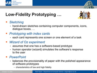 Requirements Analysis and Prototyping - Lecture 3 - Human-Computer ...
