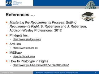 Requirements Analysis and Prototyping - Lecture 3 - Human-Computer ...