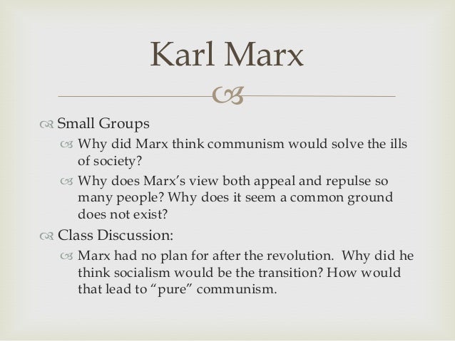 What did Karl Marx believe?