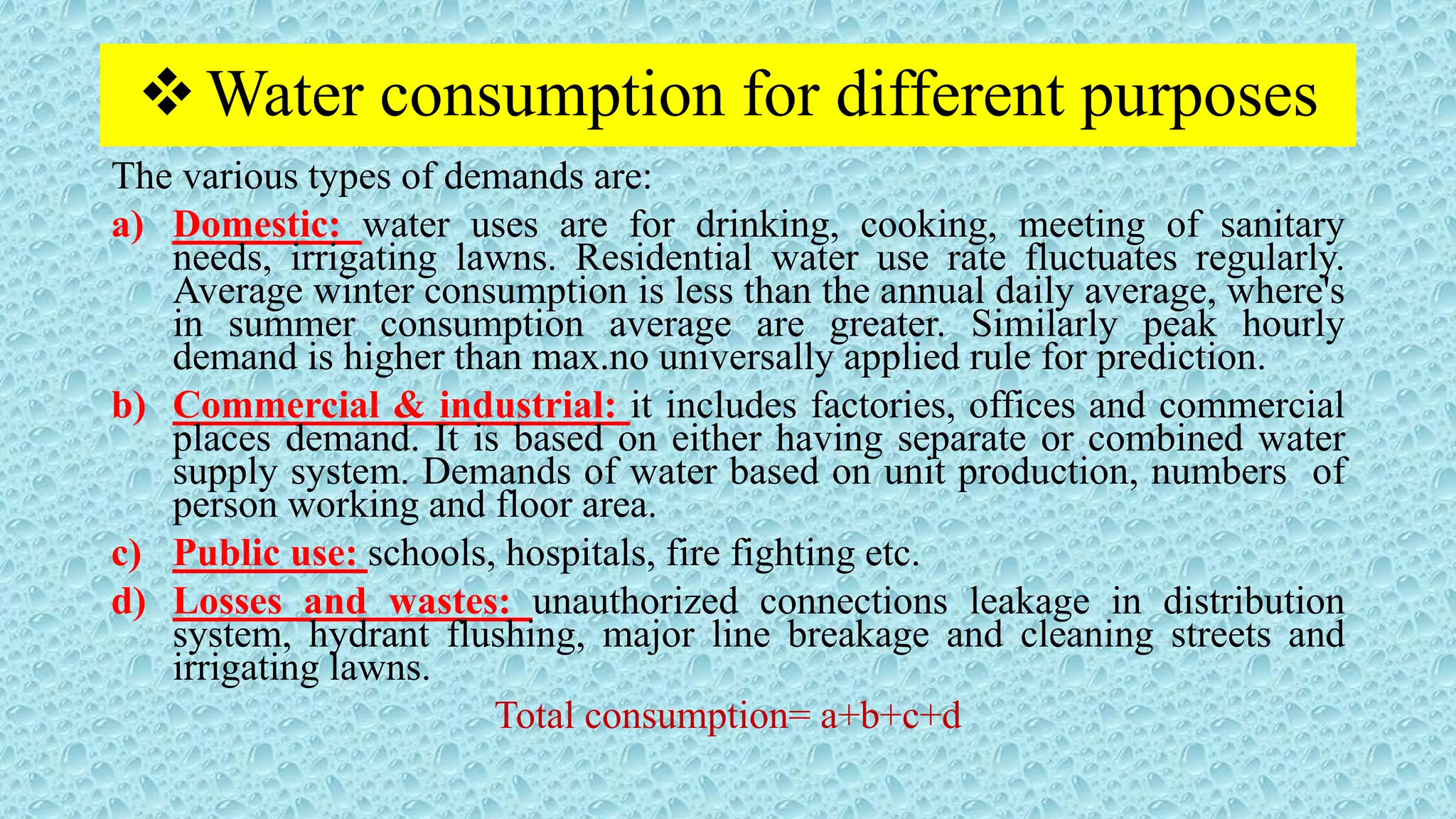Lecture # 03 water supply and waste water management converted | PDF