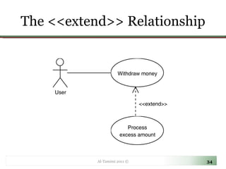 The <<extend>> Relationship Al-Tamimi 2011 © 