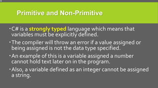 Data Types, Variables, and Constants in C# Programming | PPTX ...