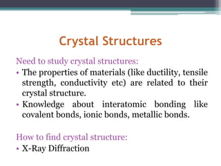 Crystal structure | PPT