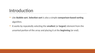 Comprehensive Guide to Sorting Algorithms: Bubble and Selection Sort ...