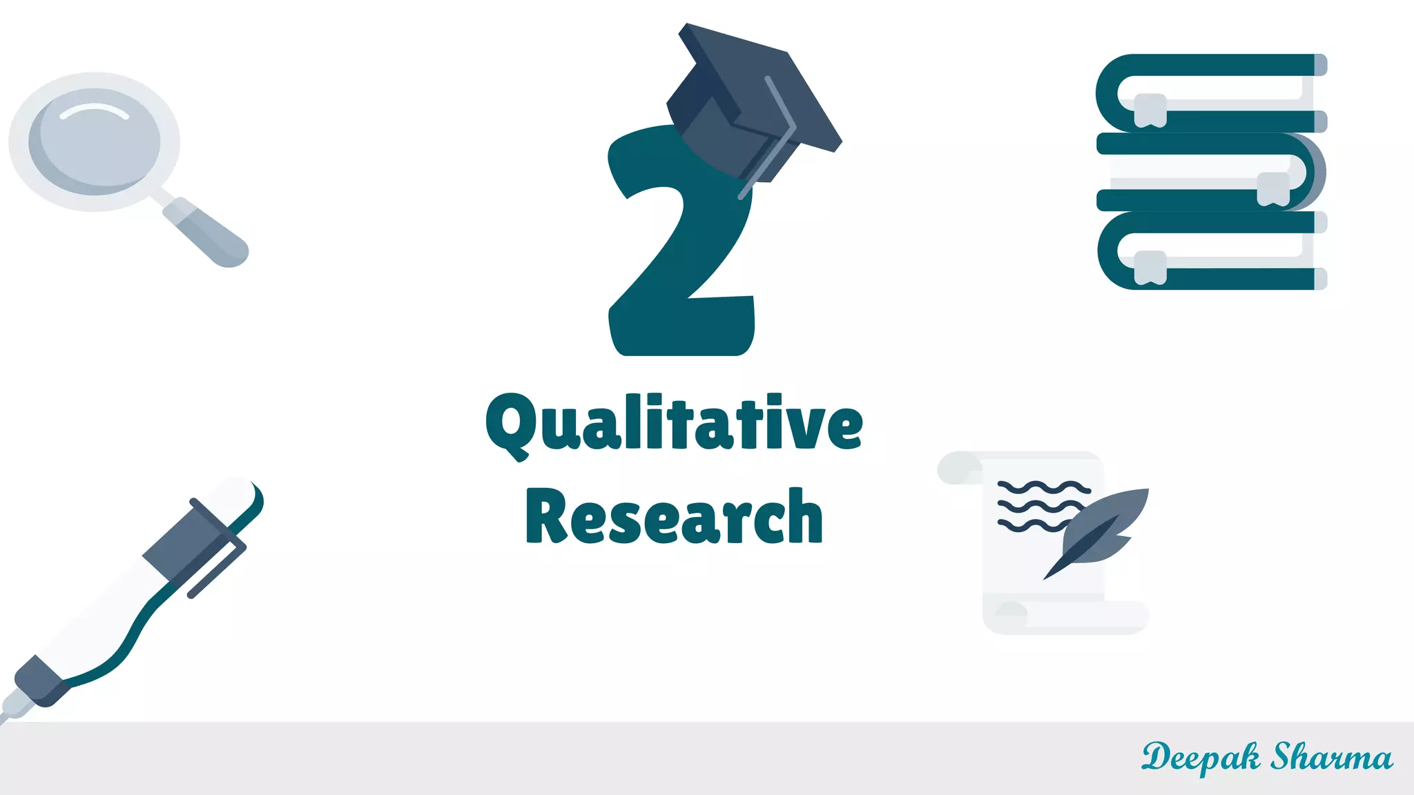 2Qualitative
Research
Deepak Sharma
 