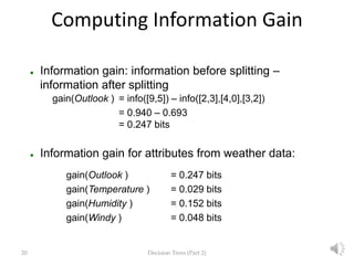 Lecture 4 Decision Trees (2): Entropy, Information Gain, Gain Ratio | PDF