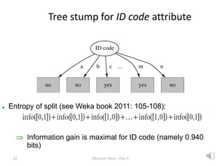Lecture 4 Decision Trees (2): Entropy, Information Gain, Gain Ratio | PDF
