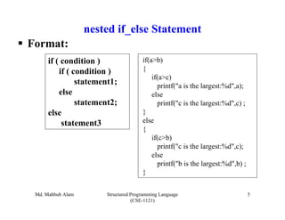 Lecture04(control structure part i) | PPT