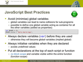 JavaScript and jQuery - Web Technologies (1019888BNR) | PDF