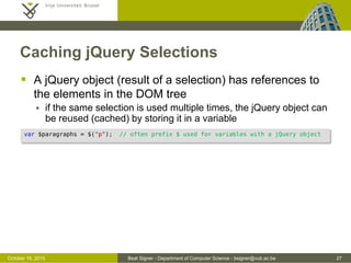 JavaScript and jQuery - Web Technologies (1019888BNR) | PDF