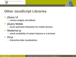 JavaScript and jQuery - Web Technologies (1019888BNR) | PDF