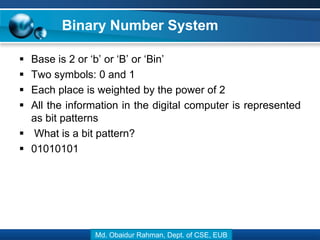 Lecture 04 number and information representation | PPT