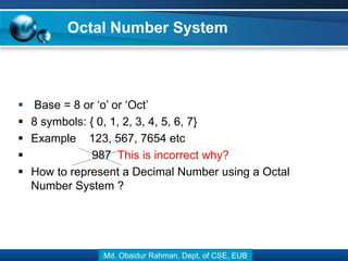Oct Number Lecture 04 number and information representation | PPT