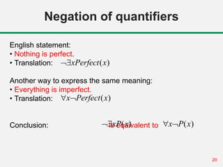 Predicate Inference Comprehensive Introduction to Predicate Logic and Inference Rules | PPTX