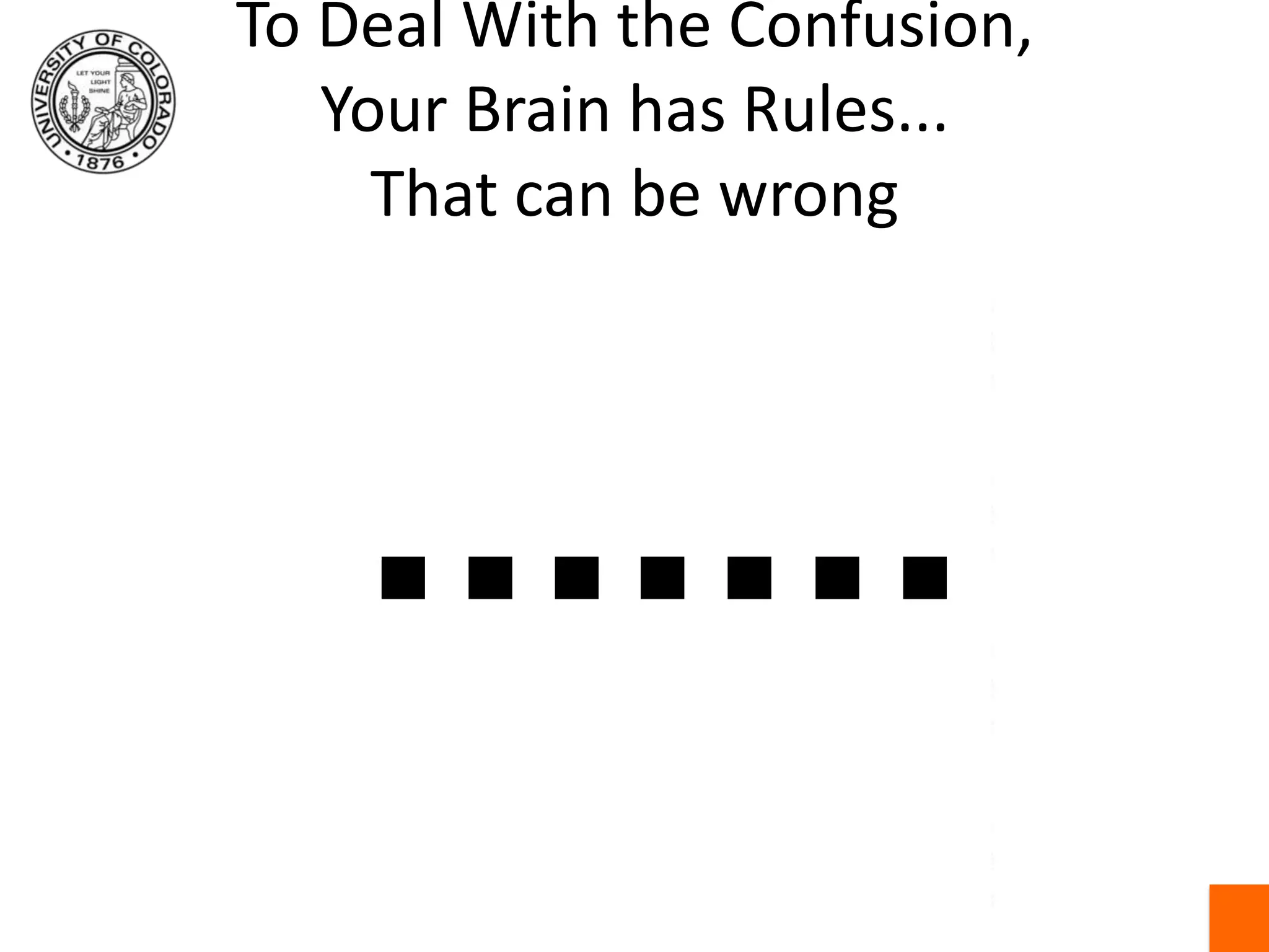 Surface orientation discontinuity