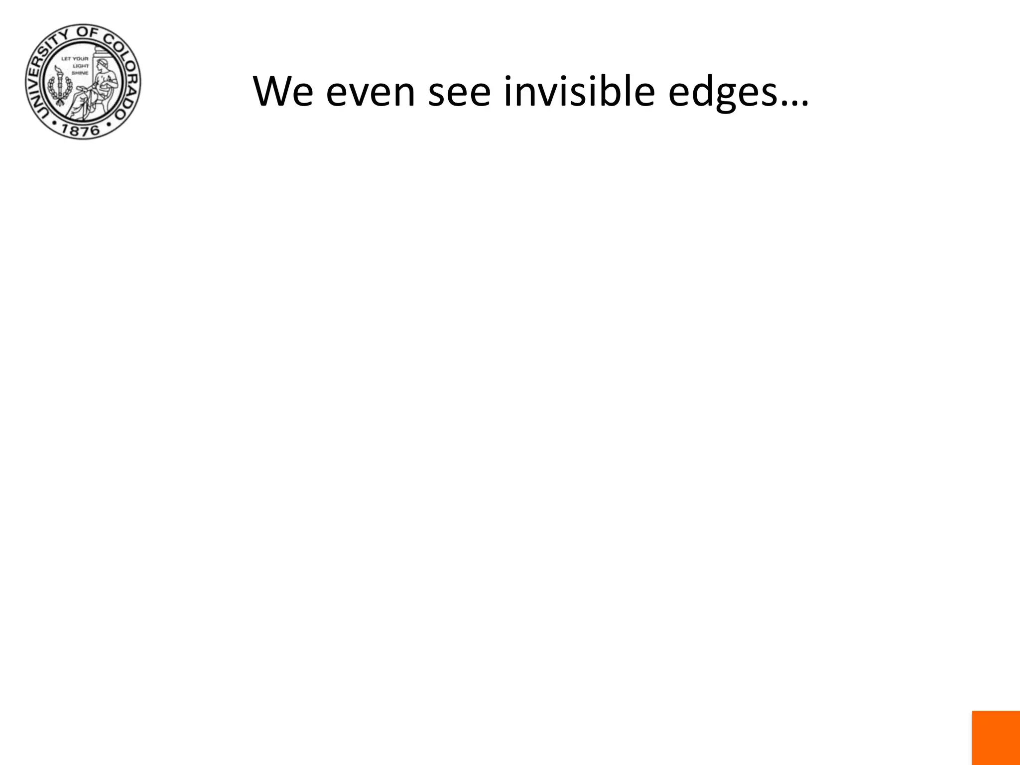 Reflectance discontinuity (i.e., change in surface material properties)