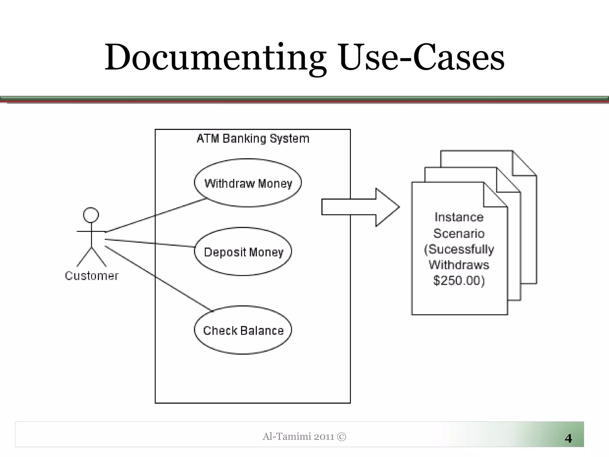 Documenting Use-Cases Al-Tamimi 2011 © 