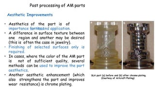Lecture # 05 Post processing of AM parts | PPTX