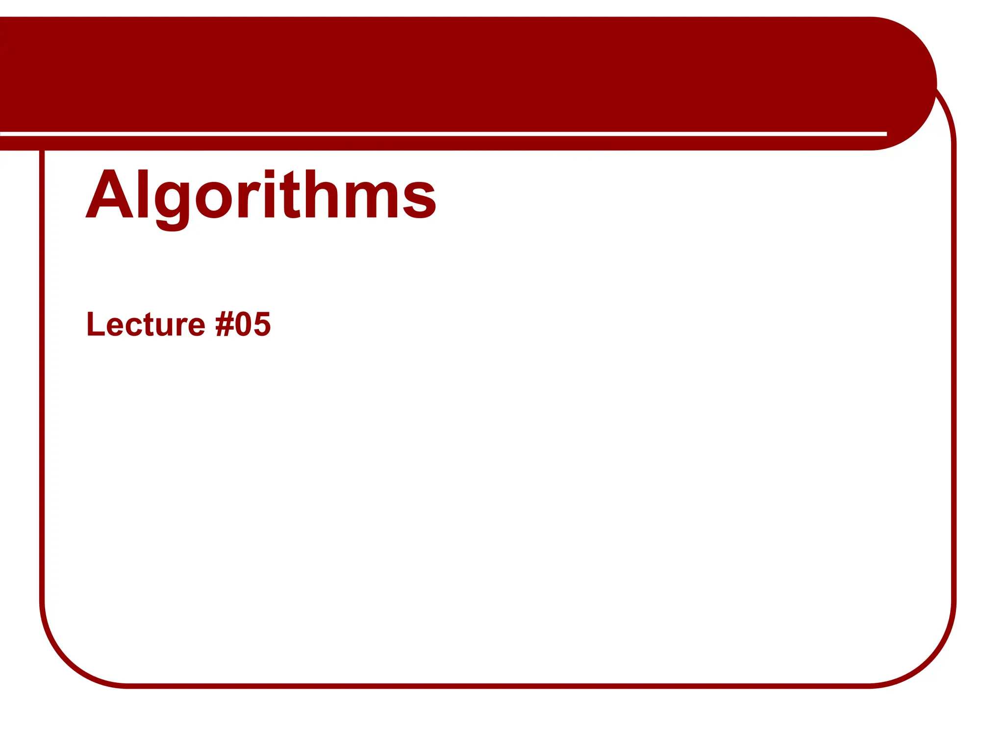 Algorithm's study in Data structure and Algorithm | PPT