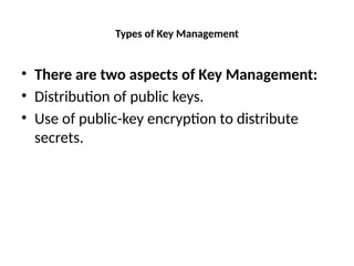 Lecture of key management in info security | PPTX
