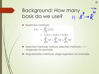 Lecture05. basis expansions and regularization | PDF