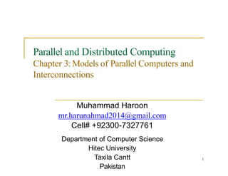 Lecture 05 - Chapter 3 - Models of parallel computers and ...