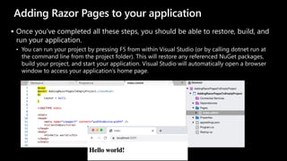 Visual Studio Razor App Sample Lecture 05 - Creating a website with Razor Pages.pdf