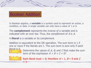 Lecture 05-Logic expression and Boolean Algebra.pptx