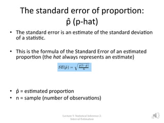 Lecture 5: Interval Estimation | PDF