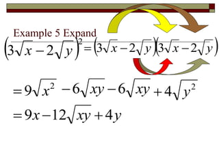 Lecture 05 B Radicals Multiplication And Division