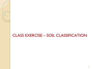 CLASS EXERCISE – SOIL CLASSIFICATION
24
 
