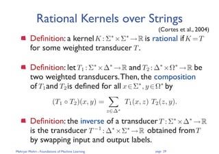 Lecture 05( Foundations of Machine Learning - Kernel methods) | PDF