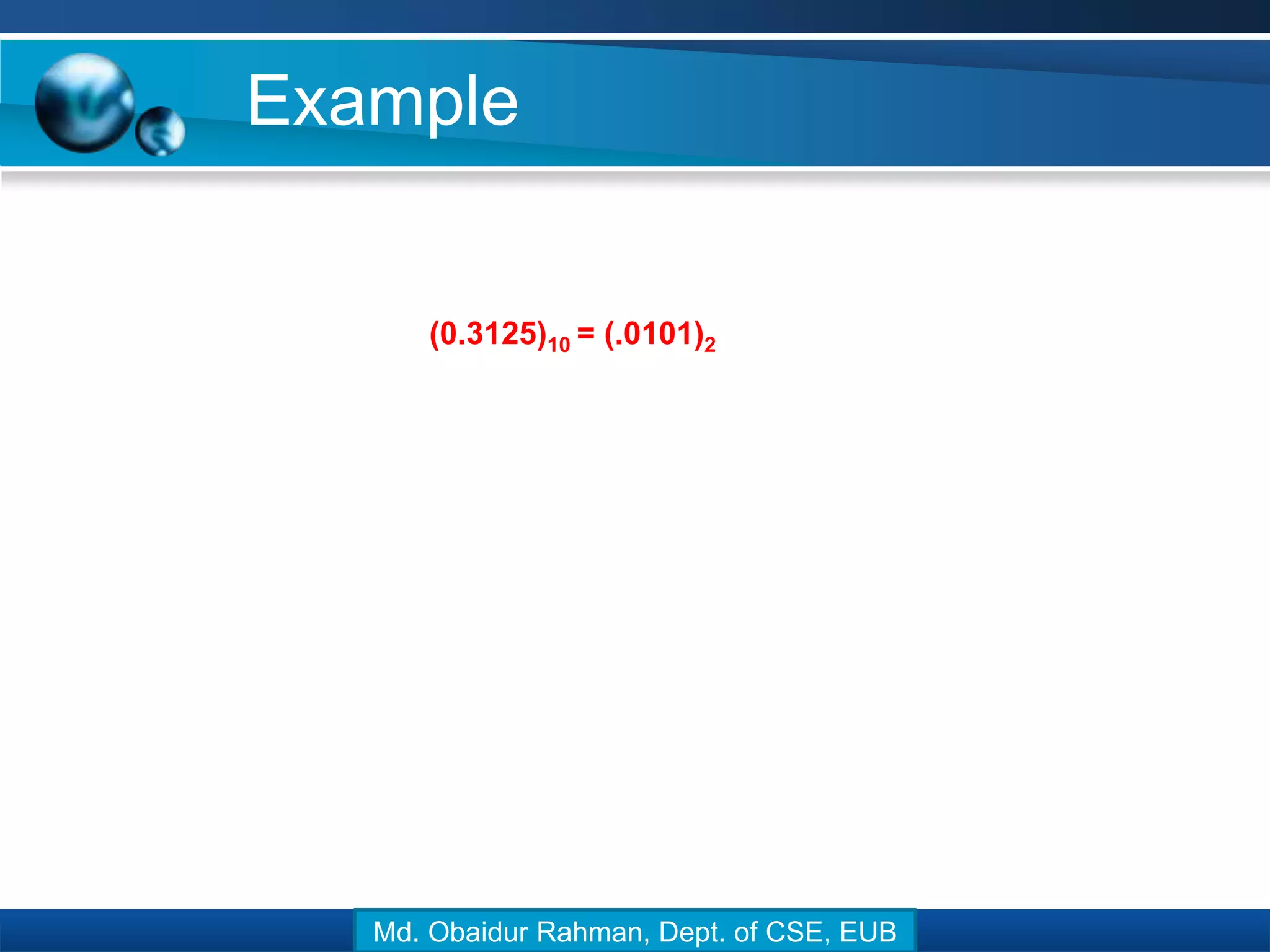 Lecture 05 number system and conversion | PPT