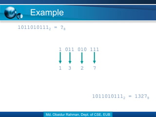Lecture 05 number system and conversion | PPT