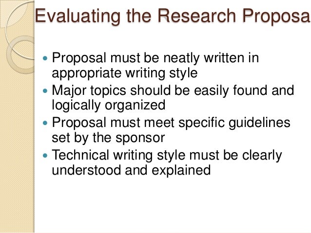 Define research proposal