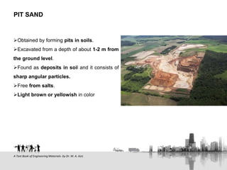 Sand as Building material | PPTX