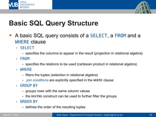 Structured Query Language (SQL) - Lecture 5 - Introduction to Databases ...