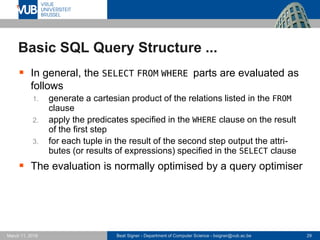 Structured Query Language (SQL) - Lecture 5 - Introduction to Databases ...